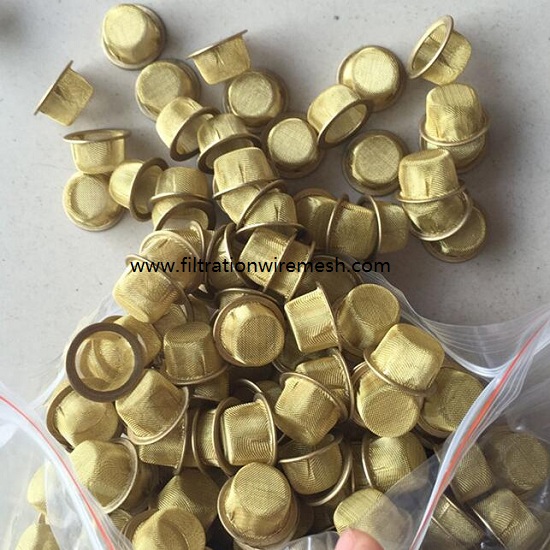 Brass Wire Mesh Filter Conical Hat Strainer