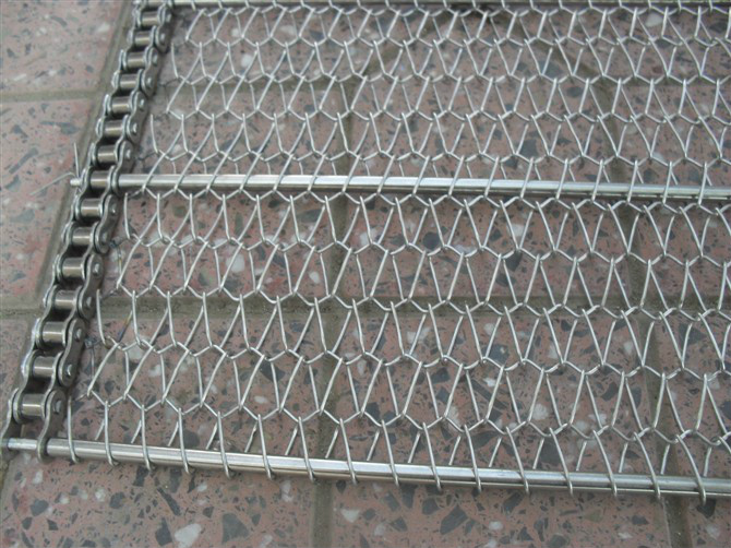 SUS304 Flat Flex Belt for Vegetable Ball Fryer - China Wire Mesh